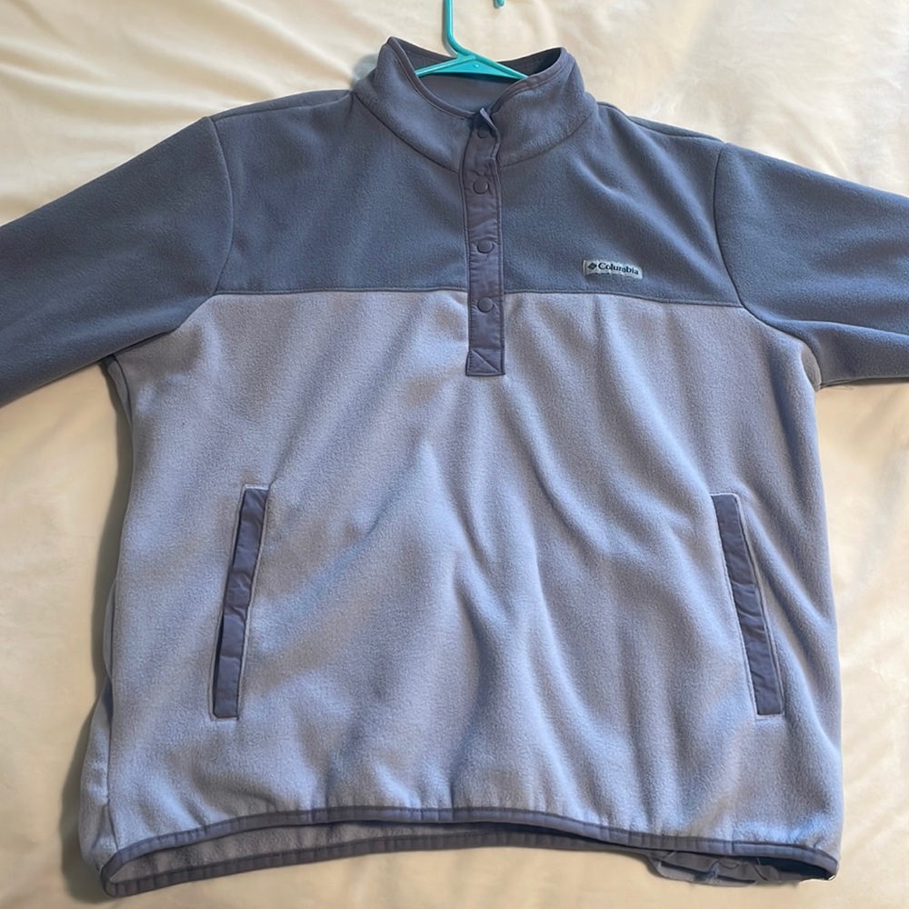Columbia Half Snap Purple Fleece Coat / Jacket Pullover